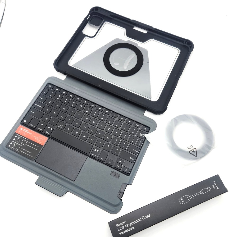 iPad Pro 11 iPad Air 5 4‎ Case with Keyboard Trackpad Backlit Nillkin Black - Picture 2 of 12